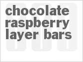 recipe for chocolate raspberry layer bars
