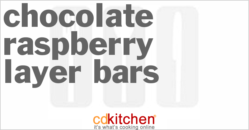 Chocolate Raspberry Layer Bars - CDKitchen.com