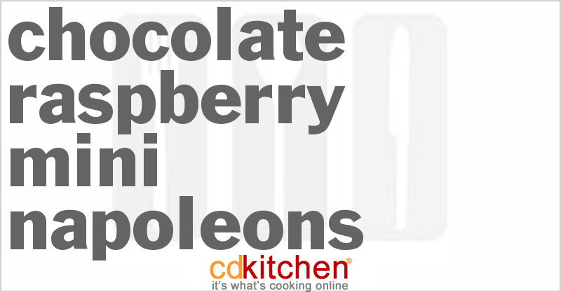 Chocolate Raspberry Mini-Napoleons - CDKitchen.com