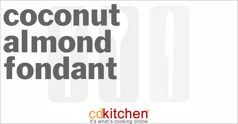 Coconut Almond Fondant - CDKitchen.com