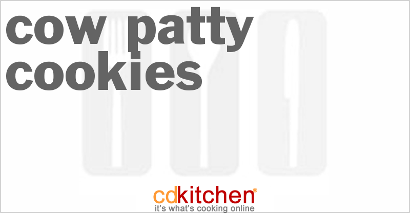 Cow Patty Cookies - CDKitchen.com
