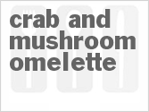 recipe for crab and mushroom omelette