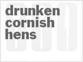 recipe for drunken cornish hens