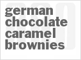 recipe for german chocolate caramel brownies