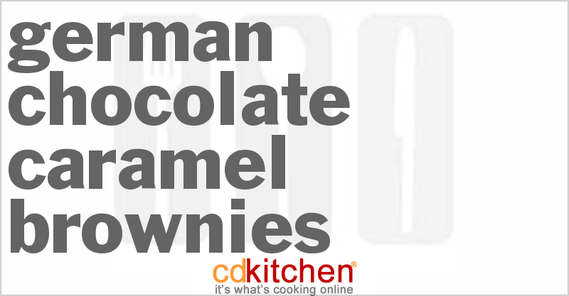 German Chocolate Caramel Brownies - CDKitchen.com