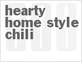 recipe for hearty home-style chili