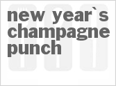 recipe for new year's champagne punch