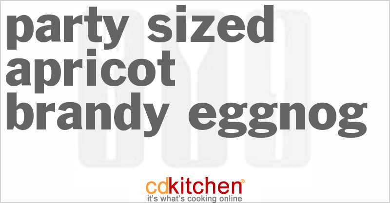 Party-Sized Apricot Brandy Eggnog - CDKitchen.com