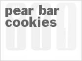 recipe for pear bar cookies