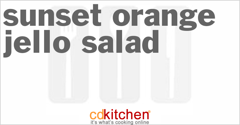 Sunset Orange Jello Salad - CDKitchen.com