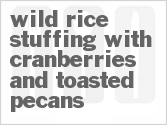 recipe for wild rice stuffing with cranberries and toasted pecans